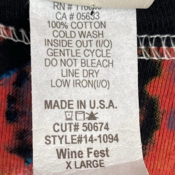 Jass & Jane Blouse Womens Extra Large Multicolor Long Sleeve Scoop Neck - Picture 6 of 6